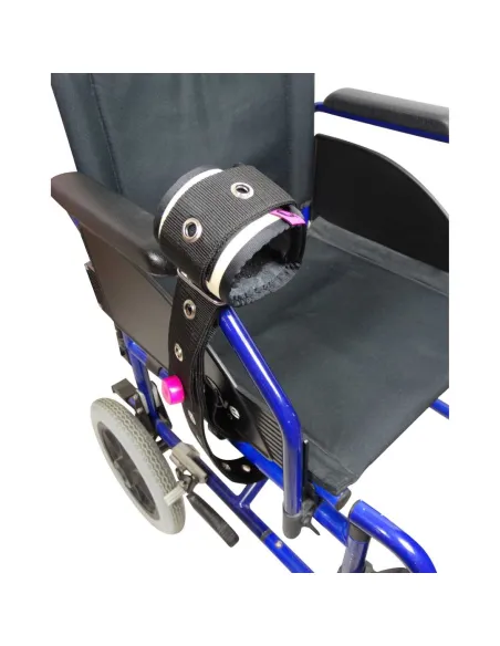 Muñequeras Loneta MAGNÉTICO para Silla de Ruedas o Cama  de 90 cm(Par)