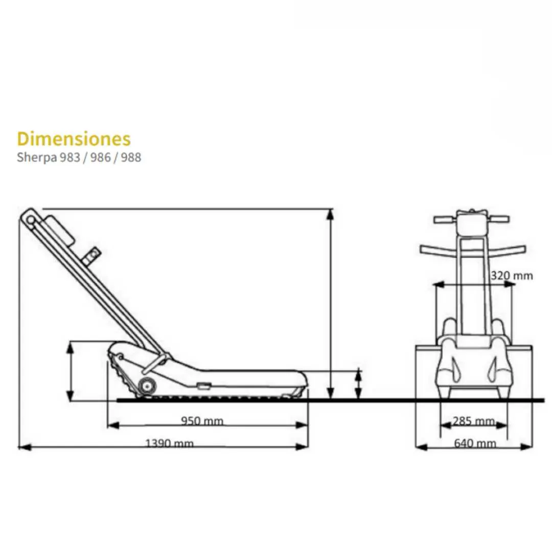 ORUGA SALVAESCALERAS SHERPA 983 para Sillas de...