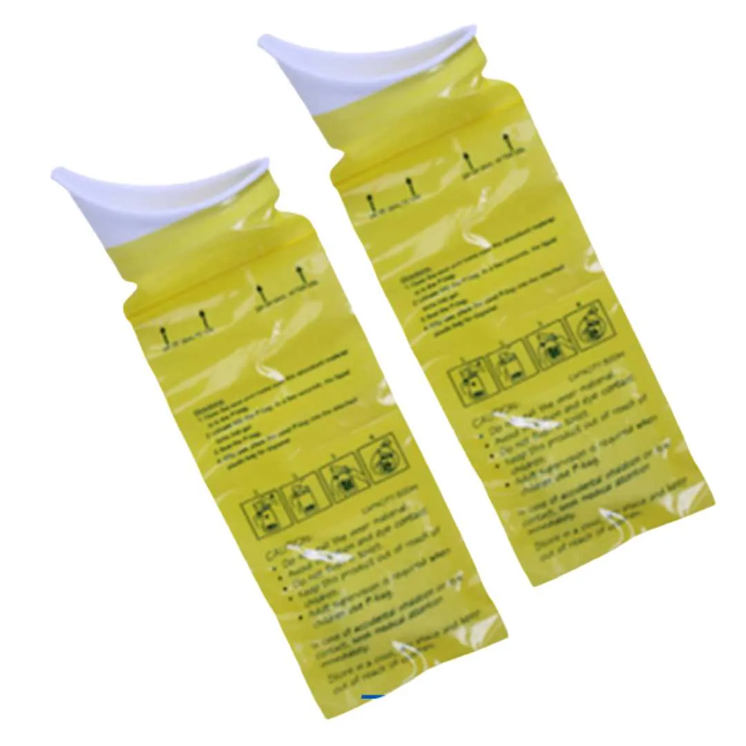 Orinal con gel Desechable  para Viajes · 2 Unidades