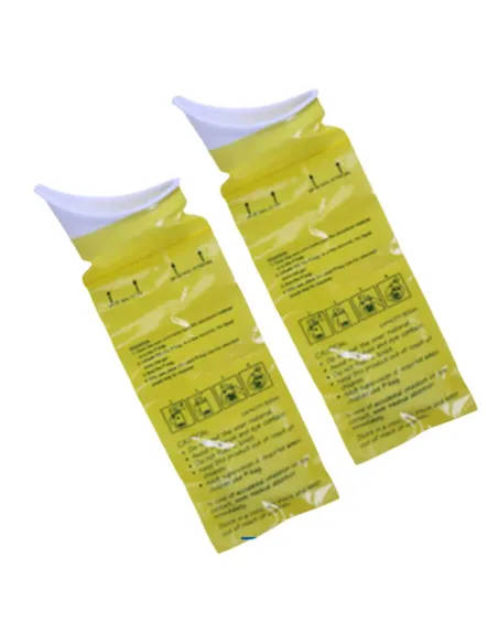 Orinal con gel Desechable  para Viajes · 2 Unidades