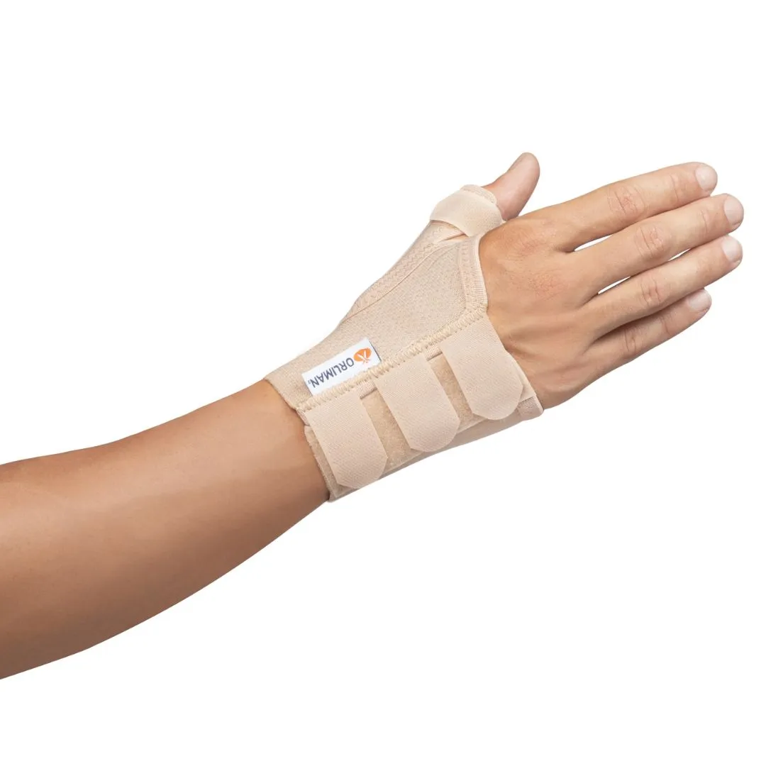 Muñequera Ferula Corta y Soporte Pulgar Orliman