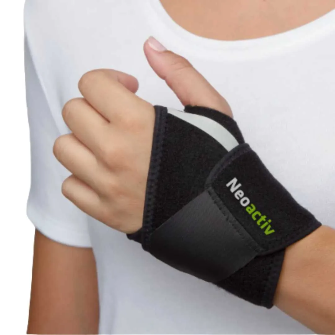 Muñequera Envolvente NEOACTIV BLACK de Neopreno Talla única