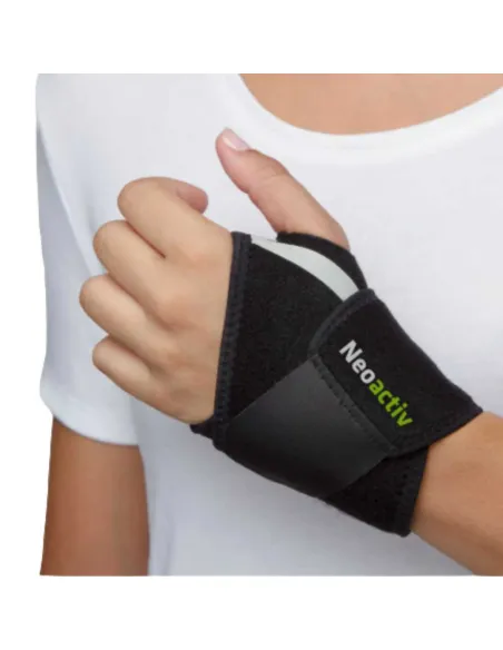 Muñequera Envolvente NEOACTIV BLACK de Neopreno Talla única