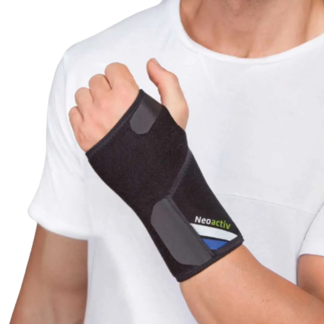 Muñequera con Fleje Palmar NEOACTIV BLACK de Neopreno Talla única