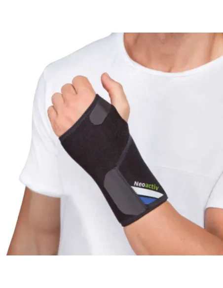 Muñequera con Fleje Palmar NEOACTIV BLACK de Neopreno Talla única