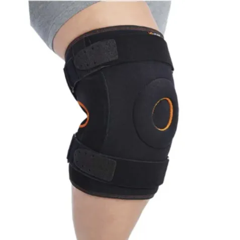 Rodillera Envolvente con Articulaciones Biaxiales y Refuerzos Metálicos ONE PLUS  Negra- TALLAS ESPECIALES Orliman
