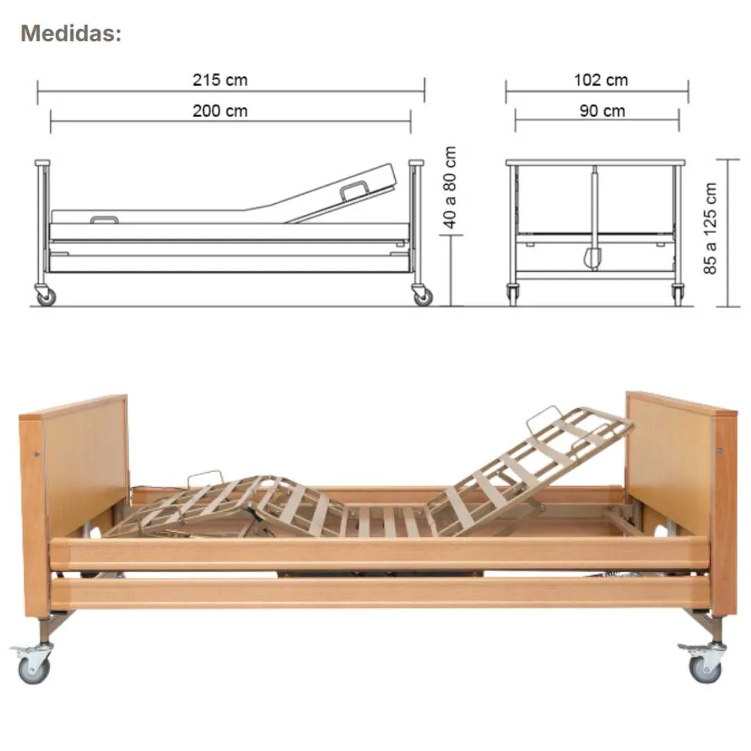 Cama Articulada Eléctrica ANTARES 2 con...