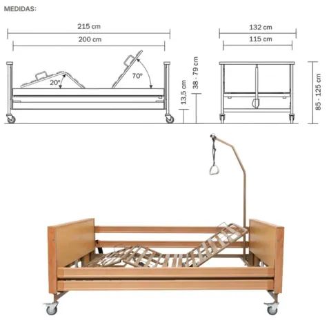 Cama Articulada Eléctrica NORMA XL hasta 280 Kg 2