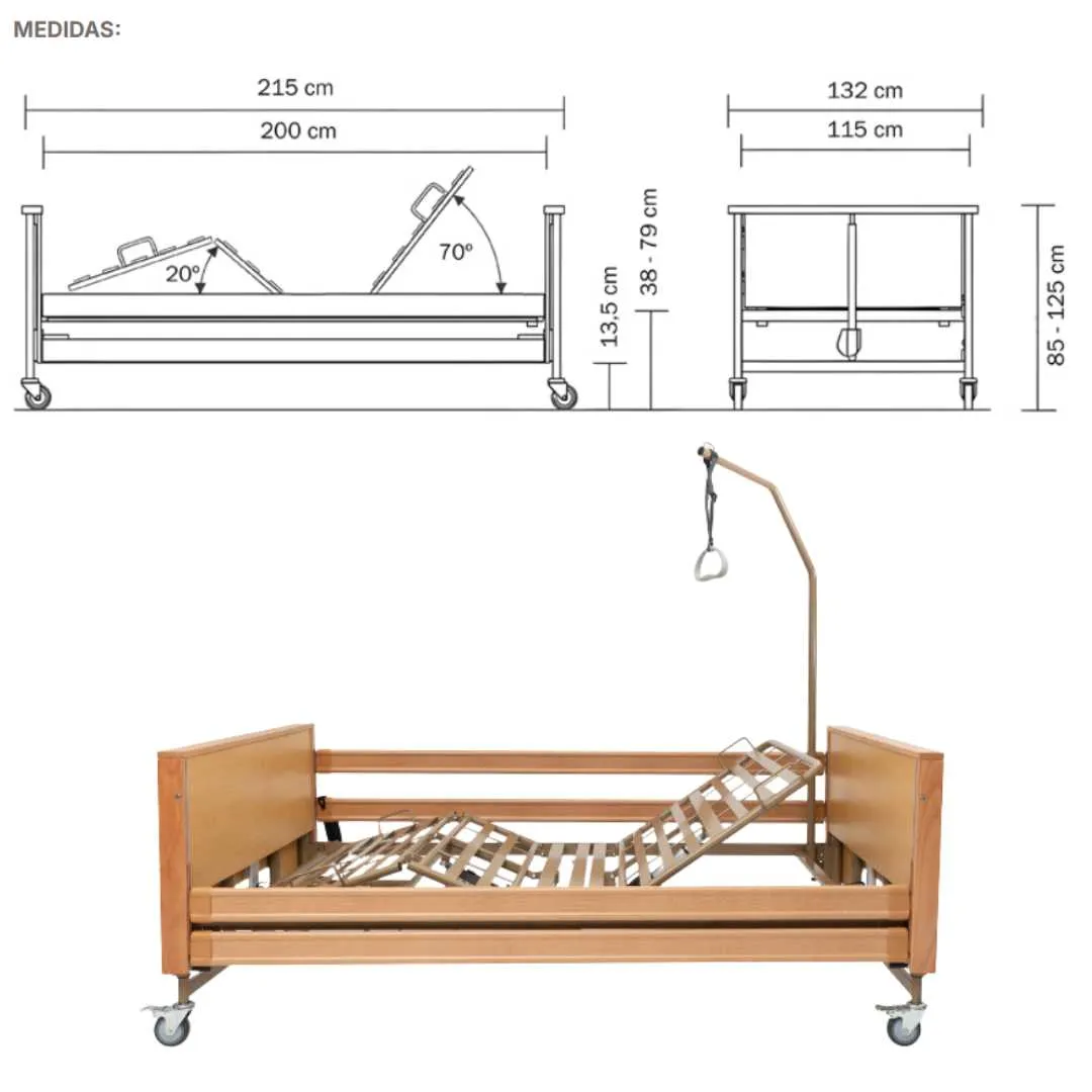 Cama Articulada Eléctrica NORMA XL hasta 280 Kg