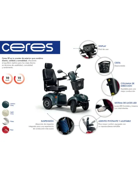 Scooter Eléctrico de 4 Ruedas CERES SE ·  IVA 21%