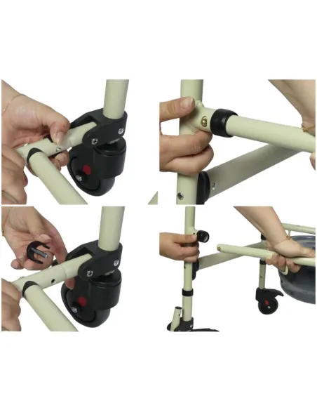 Silla de Ruedas con Inodoro CERDEÑA Plegable · 2 Colores