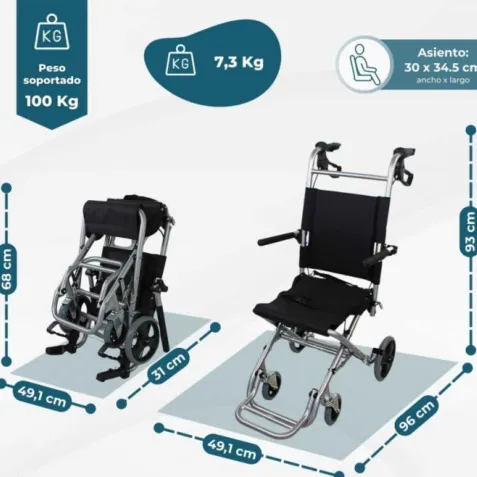 Silla de Ruedas de Tránsito NEPTUNO 2