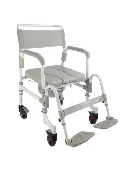 Silla con ruedas para WC y Ducha 3 en 1