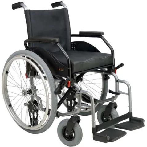 Silla de Ruedas LUSA + Cojin visco + Ruedas Transfer 2