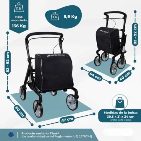 Andador Carro de Compra FORMEN Plegable 2