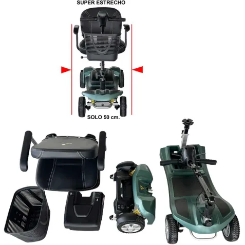 Scooter Desmontable de Aluminio con baterías de Litio LUMA 2