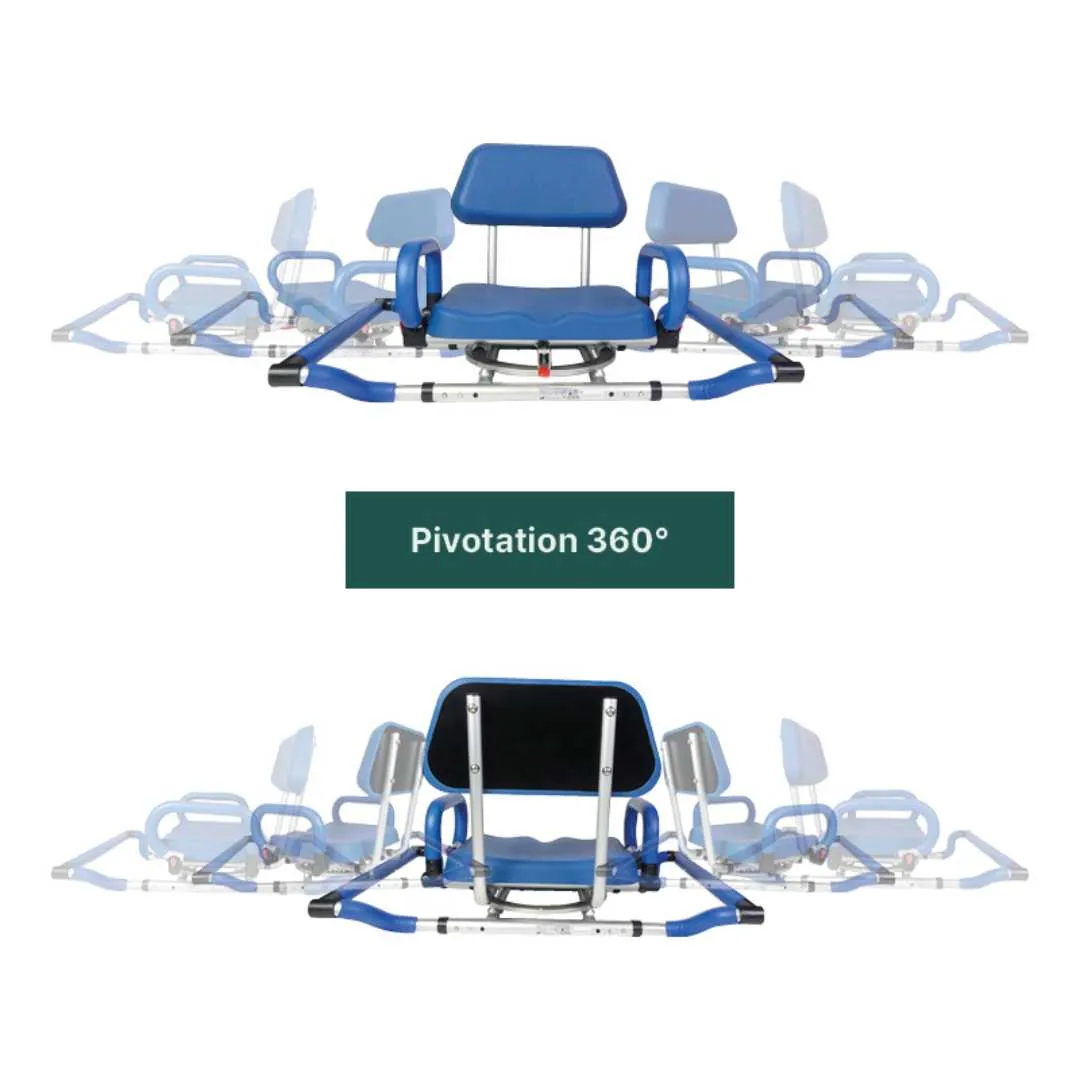 Asiento Giratorio de Bañera Acolchado y...