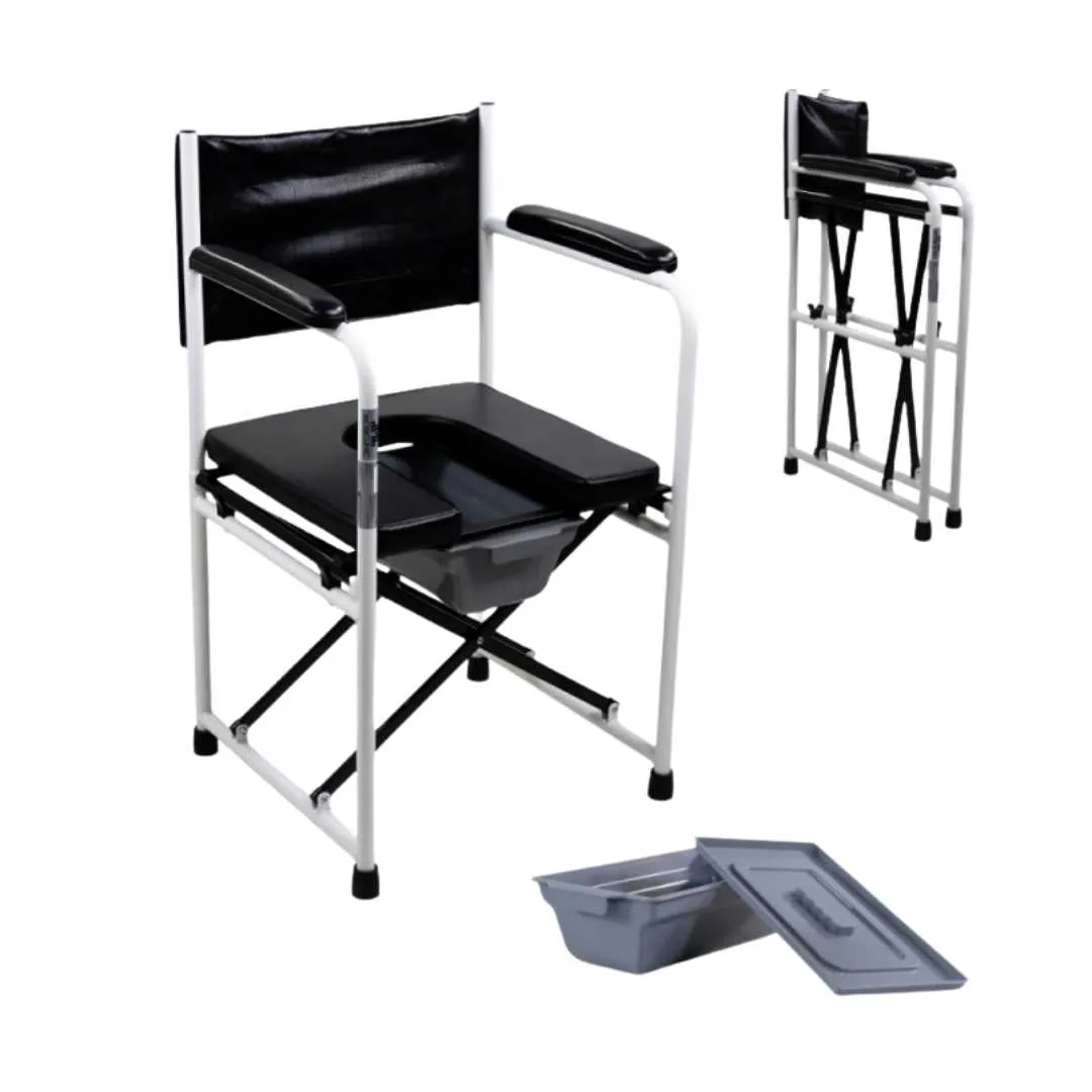 Silla con WC/inodoro plegable EBRO de acero con...
