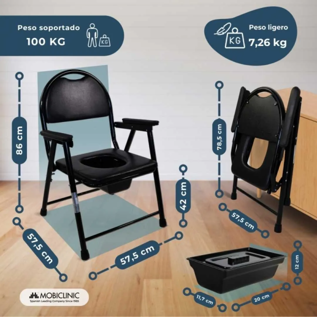 Silla con WC Plegable GUADALQUIVIR con...