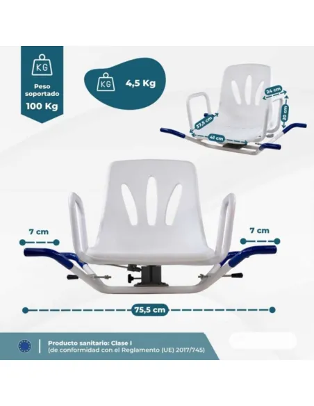 Asiento Giratorio de Bañera LAGO