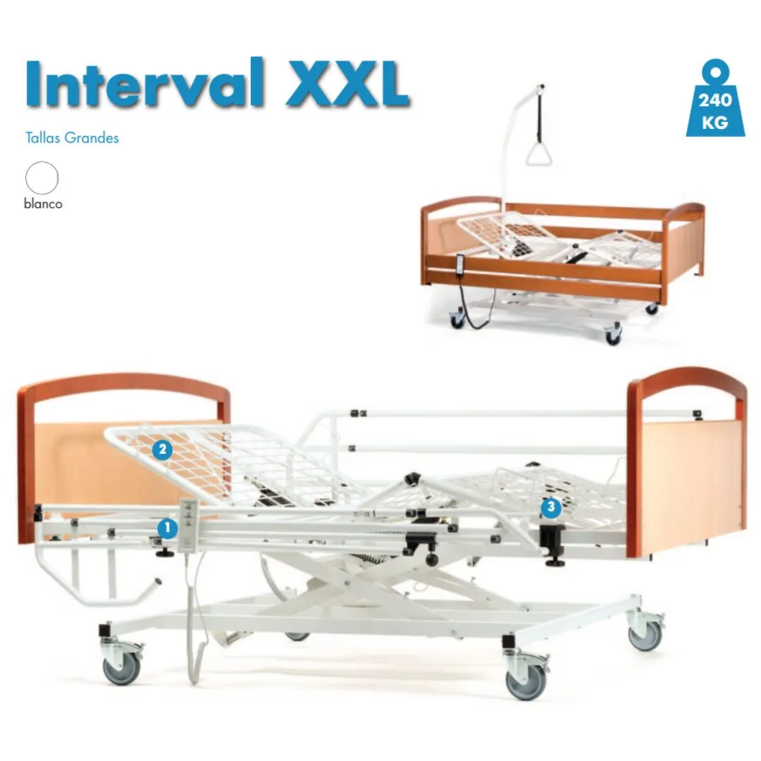 Cama Bariátrica XXL INTERVAL de 120 o 140 cm