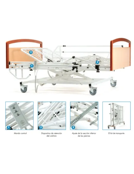 Cama Bariátrica XXL INTERVAL de 120 o 140 cm