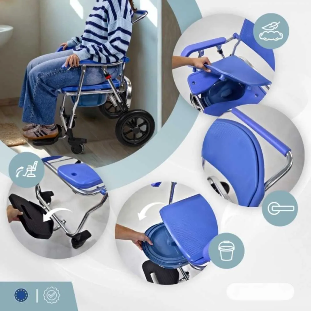 Silla de ruedas plegable para  Ducha con...