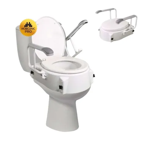 Elevador de WC Regulable en Altura MURALLA con Reposabrazos