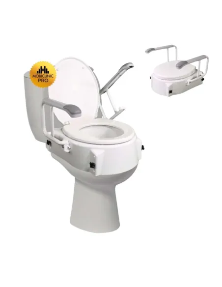 Elevador de WC Regulable en Altura MURALLA con Reposabrazos