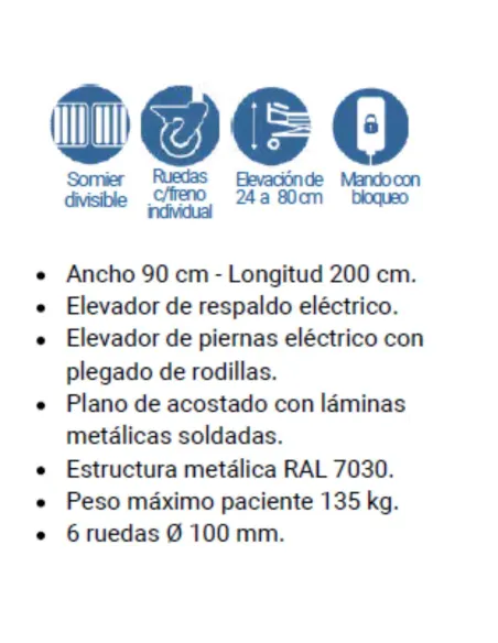 Cama Articulada Plegable XPRESS LOW 90 x 200 cm Winncare para Configurar