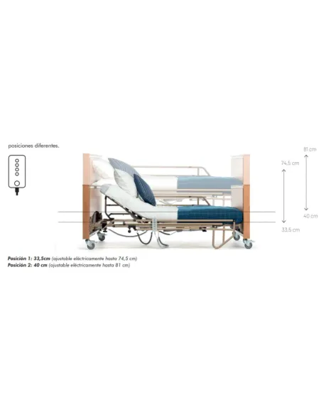 Cama Articulada CLUB con Sistema Antitrendelemburg · 5 Versiones