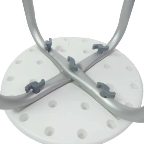 Taburete de Ducha Redondo CHIPRE · Montaje Sin Herramientas 2