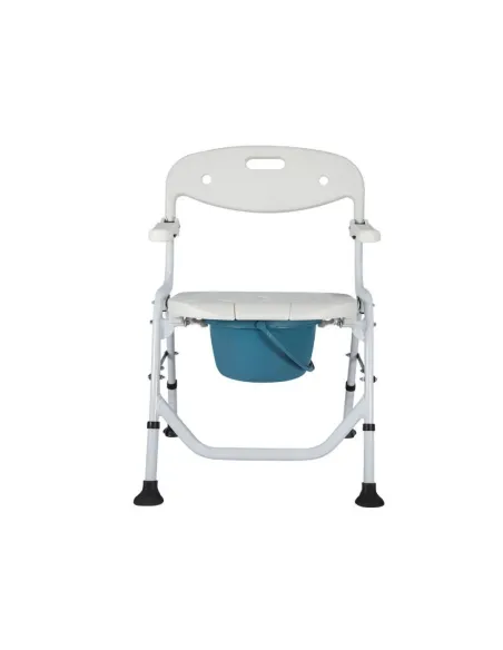 Silla para Ducha Plegable con Inodoro y reposabrazos abatibles