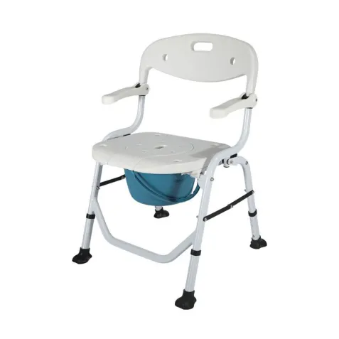 Silla para Ducha Plegable con Inodoro y reposabrazos...