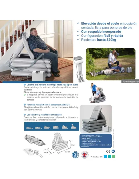 Cojín CAMEL con Compresor AIR FLO 24 - Peso máximo 320 kg