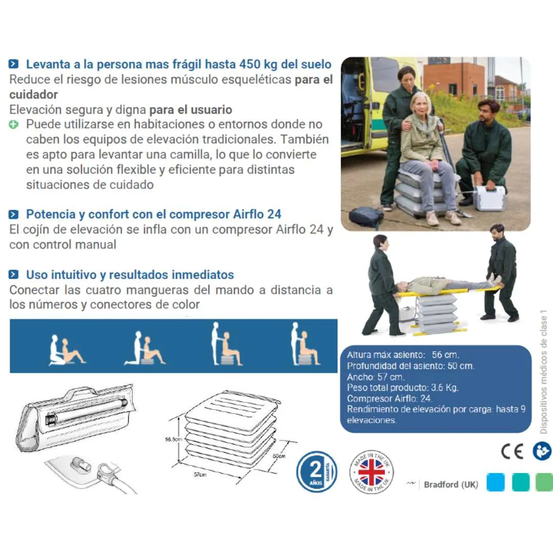 Cojín ELK con Compresor AIR FLO 24 - Peso...