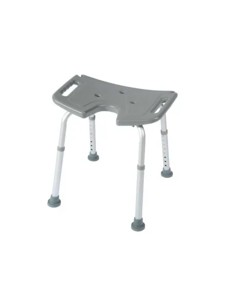 Taburete de Baño en forma de U BORA · Montaje Sin Herremientas · Blanco o Gris