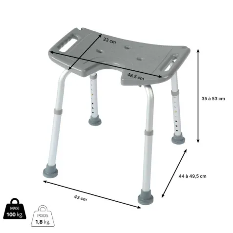Taburete de Baño en forma de U BORA 2