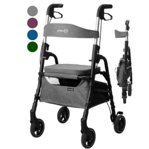 Andador Plegable con Asiento y Cesta W04 Playcare