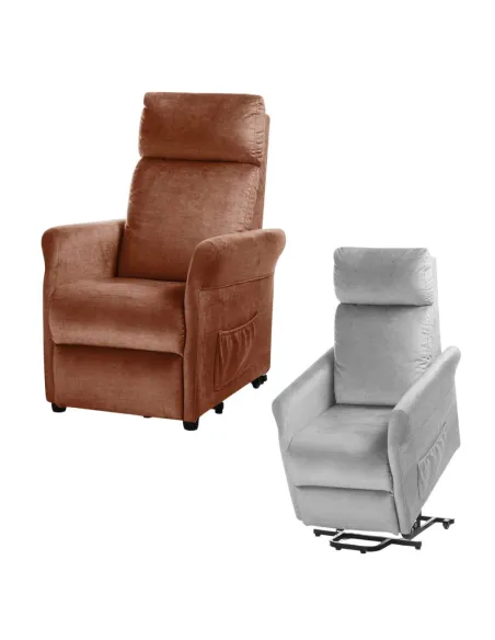 Sillón Elevador Cama Relax CHLOE con Sistema de Ruedas