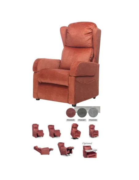 Sillón Elevador Cama Relax CLYZIA · Posición Cama con Ruedas