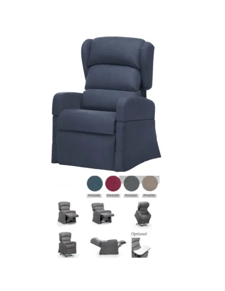Sillón Elevador Cama Relax MYRTHO · Reposabrazos Extraibles y Posición Cama