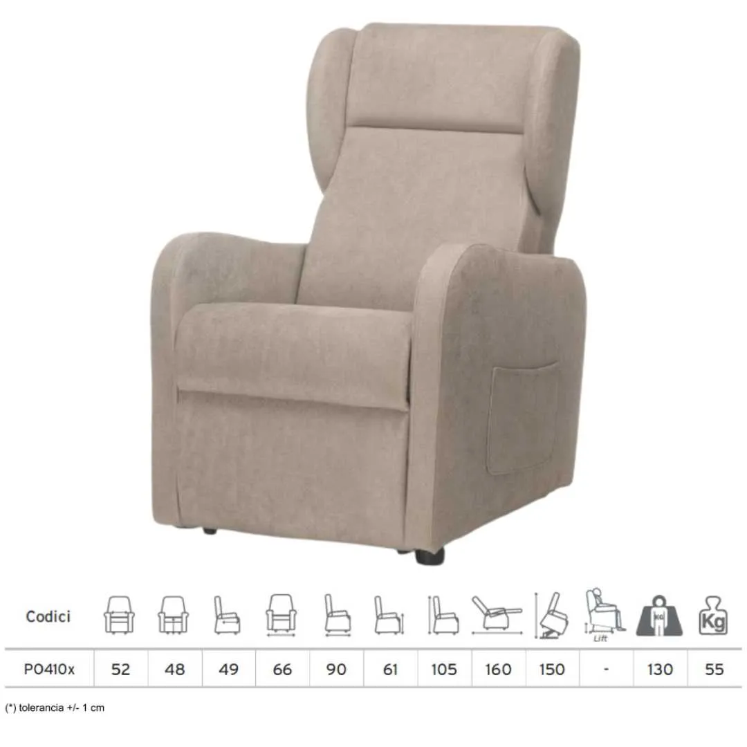 Sillón Elevador Cama Relax AGAVE con Sistema de...