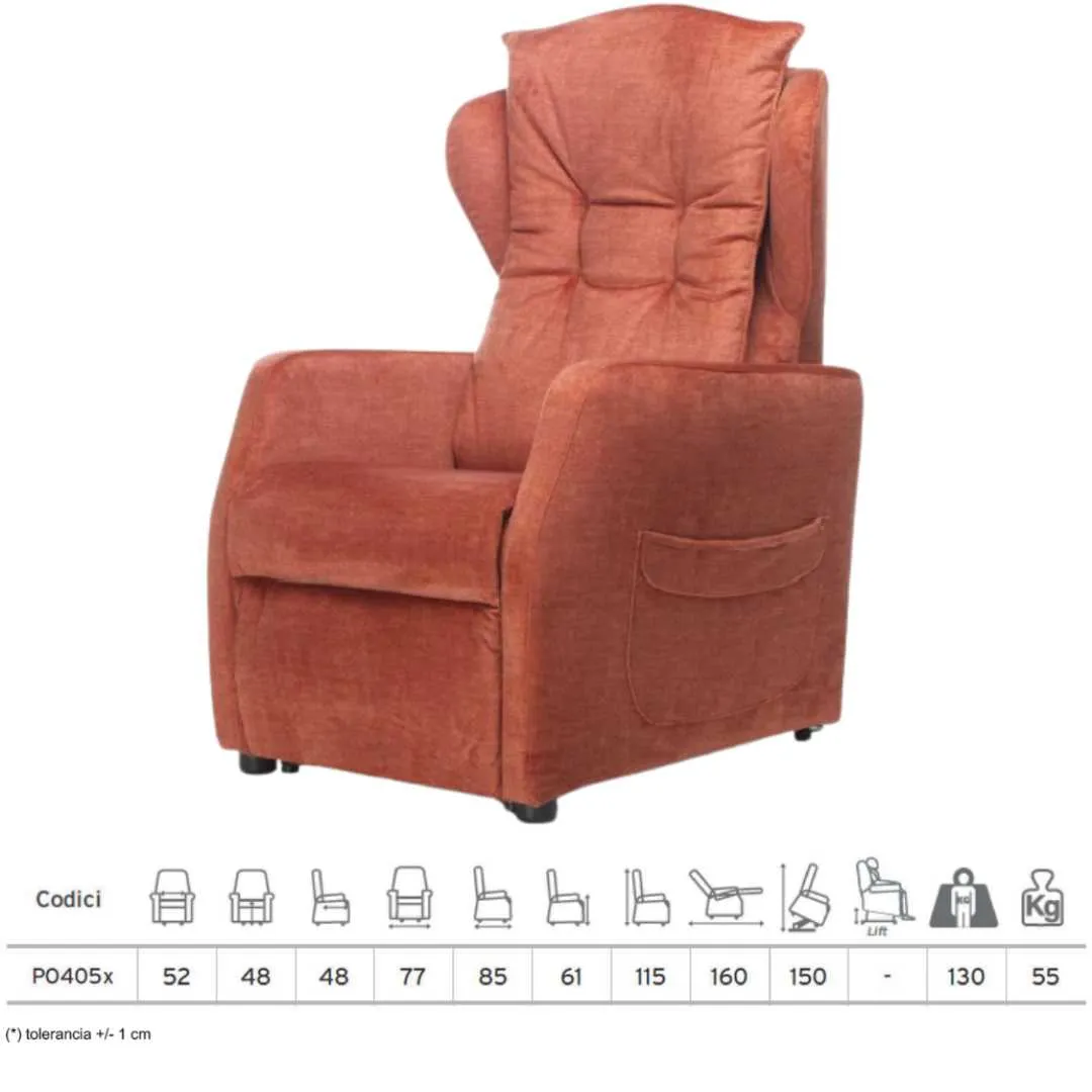Sillón Elevador Relax DAFNE 2 Motores con 4...