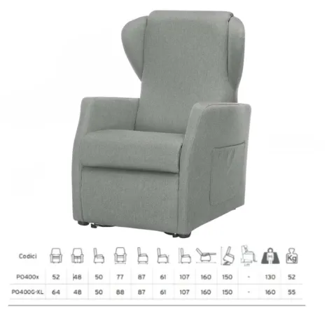 Sillón Elevador Relax NINFEA XL 2 Motores 2