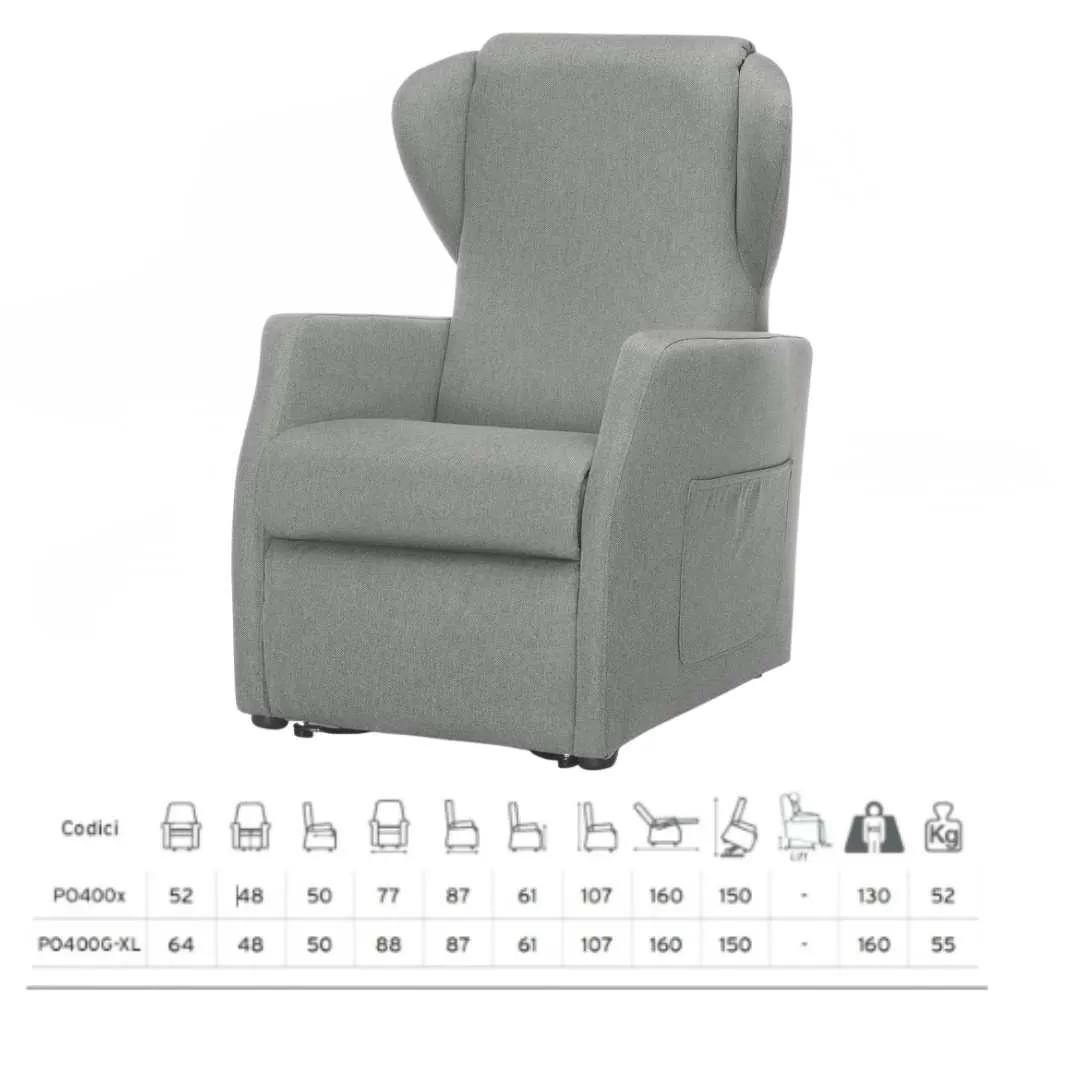 Sillón Elevador Relax NINFEA XL 2 Motores