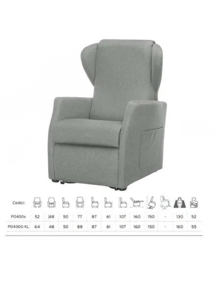 Sillón Elevador Relax NINFEA XL 2 Motores