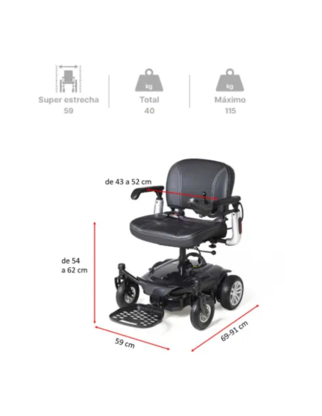 Silla eléctrica desmontable ECLIPSE RIVER
