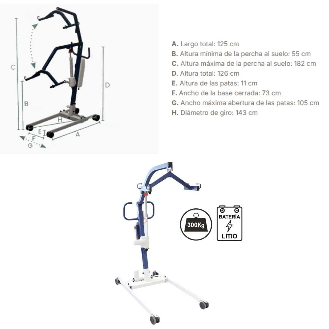 Grua de Traslado FLY 4 COMPACT o STANDARS o...