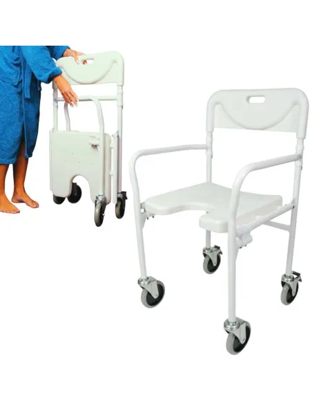 Silla Ducha Plegable TOBAGO con ruedas